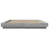 Design Bettgestell mit LED Grau Sonoma 160x200 cm Produktbild-Vorschau 5