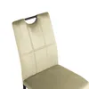 Kondela Jonka Esszimmerstuhl – Beige (Samt) / Schwarz Produktbild-Vorschau 3