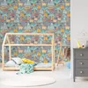 10m VLIES TAPETE Rolle Kinderzimmer Dinosaurier Blumen Produktbild-Vorschau 2
