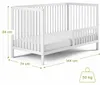 Kids Collective Babybett Kinderbett Gitterbett mit Produktbild-Vorschau 2