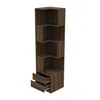 Merax Eckregal mit LED-Beleuchtung, L-förmiges Bücherregal Produktbild-Vorschau 10