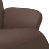 A close-up view of the armrest and seat of a brown armchair. Produktbild-Vorschau