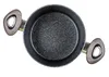 A top-down view of a cooking pot with two handles, isolated on a white background. Voir les images du produit