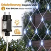 2X2m 144 LED Lichterkette Netz Lichternetz Weiß 8Modi Produktbild-Vorschau 8