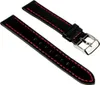 Festina Uhrenarmband Leder 17mm schwarz mit roten Naht Produktbild-Vorschau 1
