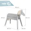 roba Cheval de jeu d'extérieur, bois massif gris, cheval de Voir les images du produit 4