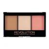 A makeup palette with three shades: bronzer, highlighter, and blush. Produktbild-Vorschau