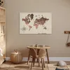 MuchoWow® Poster Weltkarte - Holz - Windrose 60x40 cm - Produktbild-Vorschau 6