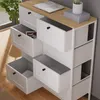 Komoda Vicco Belaro Biały 80 x 95 cm z 8 szufladami, Model Podgląd zdjęcia produktu 4