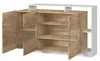 Moderne Kommode Alva 155 cm – Eiche Grandson + Weiß, Produktbild-Vorschau 2