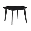 Miliboo - Design-Esstisch rund ausziehbar Schwarz L120-150 Produktbild-Vorschau 4