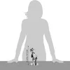 A silhouette of a person is shown behind a small metal figurine of a golfer, with a measurement indicating the figurine's height. Produktbild-Vorschau