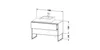 Waschtischunterbau XSQUARE 778x1200x548mm nordic weiß Produktbild-Vorschau 3