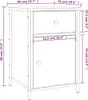 vidaXL Nachttisch Räuchereiche 40x42x60 cm Holzwerkstoff Produktbild-Vorschau 8