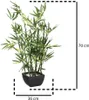 Bambou artificiel, décoration polyvalente dans un beau pot Voir les images du produit 4