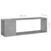 VidaXL 809165, Szary, Drewno, Drewno, 1000 mm, 240 mm, 320 Podgląd zdjęcia produktu 14