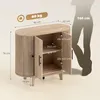 Wohnzimmer-Sideboard, ovales Aufbewahrungsm?bel mit 4 Produktbild-Vorschau 5