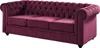 Sofas 3-Sitzer & 2-Sitzer - Samt - Purpur - CHESTERFIELD Produktbild-Vorschau 6