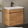 Planetmöbel Waschtischunterschrank 63cm mit Doppeltür Gold Produktbild-Vorschau 2