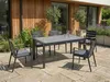 BELIANI Gartentisch Grau HPL-Platte Steinoptik Rechteckig Produktbild-Vorschau 4