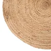 DYWAN JUTOWY okrągły 80cm NATURALNY gładki styl boho Podgląd zdjęcia produktu 2