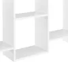 A close-up view of a white modular shelving unit. Náhled obrázku produktu
