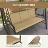 Outsunny Hollywoodschaukel 3-Sitzer Schaukelbank mit Produktbild-Vorschau 5