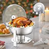 Chafing Dish Set Buffet Speisenwärmer Edelstahl 4,7L 2 Stk. Produktbild-Vorschau 8