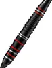 A close-up view of a black dart with red and silver accents against a white background. Podgląd zdjęcia produktu