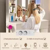Make-up tafel met LED-verlichting en spiegel, met Productafbeelding-voorbeeld 8