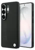 Custodia BMW Galaxy S26 Ultra in vera pelle nera con logo Anteprima dell’immagine prodotto 1