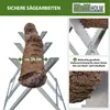 Holzsägebock klappbar 82x80x77 cm Stahl verzinkt 150 kg Produktbild-Vorschau 4