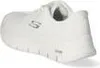 A single white sneaker shown from a side-diagonal angle. Produktbild-Vorschau