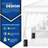 tillvex® 2X Paroi latérale blanche pour pavillon 3x3m & Voir les images du produit 3