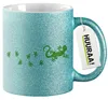 Huuraa Glitzertasse Gecko Tapsen 330ml Blau Keramik Produktbild-Vorschau 1