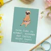Mr. & Mrs. Panda Grußkarte Code und Kaffee - Meeresbrise - Produktbild-Vorschau 2