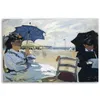 Leinwandbild  Der Strand von Trouville - Claude Monet Produktbild-Vorschau 3