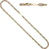 JOBO Halskette Kette 585 Gold Gelbgold Weißgold bicolor 50 Produktbild-Vorschau 1