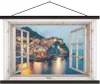 MuchoWow® Textilposter Ausblick - Italien - Meer 150x100 cm Produktbild-Vorschau 1