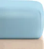 Jersey Bettwäsche Mit Gummibauch 100% Baumwolle 80X160 Blau Produktbild-Vorschau 1