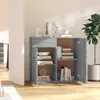 Sideboard Grau Sonoma 80x36x75 cm Holzwerkstoff Produktbild-Vorschau 8