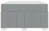 vidaXL Bettrahmen mit Matratze Hellgrau 120 x 200 cm Stoff Produktbild-Vorschau 3