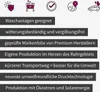 Marketing image with text and icons describing product features. Produktbild-Vorschau