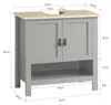 SoBuy BZR69-HG Waschbeckenunterschrank Badschrank Produktbild-Vorschau 7