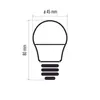 LED Lampe Classic Mini Globe / E27 / 4,1 W (32 W) / 350 lm / Warmweiß Produktbild-Vorschau