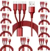 3-in-1 Ladekabel Robustes Mehrfachladekabel mit USB-C Micro Produktbild-Vorschau 1