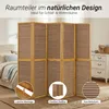 Paravent séparateur de pièce 5 parties cloison en bois brun Voir les images du produit 15