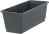 A dark gray rectangular planter box is shown against a white background. Produktbild-Vorschau
