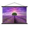 MuchoWow® Textilposter Lavendel - Baum - Lila - Wolken Produktbild-Vorschau 1