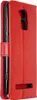A red flip case for a smartphone, shown from the side. Podgląd zdjęcia produktu